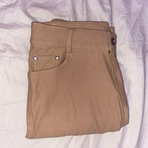 Khaki leggings